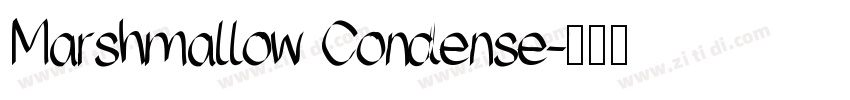 Marshmallow Condense字体转换
